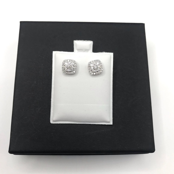 925 Sterling Silver 1.20CT MOISSANITE screw back Stud unisex Earrings - Picture 4 of 13